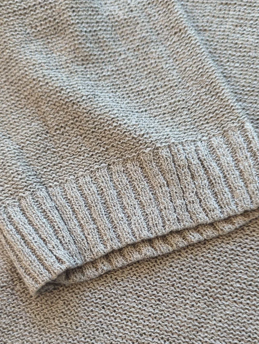 Soft  Knit Two-Piece Lounge Set in Heather Gray L